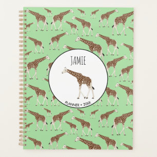 Agenda Libro de citas para animales "Giraffe Jungle Safar