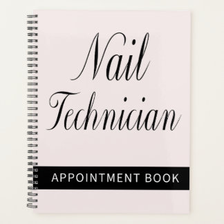 Agenda Libro de Citas para Técnicos de Uñas | Blush Suave