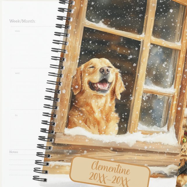 Agenda Libro de citas sin fecha de perro Retriever Dorado (Subido por el creador)