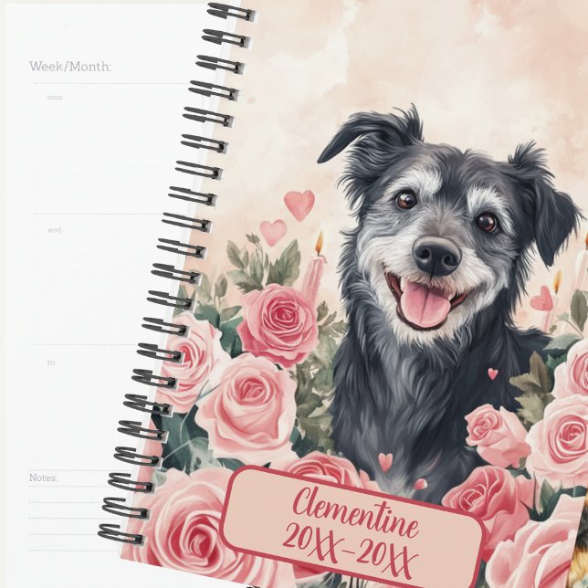 Agenda Libro de citas sin fecha perrito mestizo de rescat (Subido por el creador)
