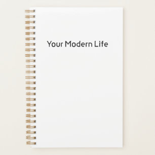 Agenda Libro de notas/Planificador simple - Su vida moder