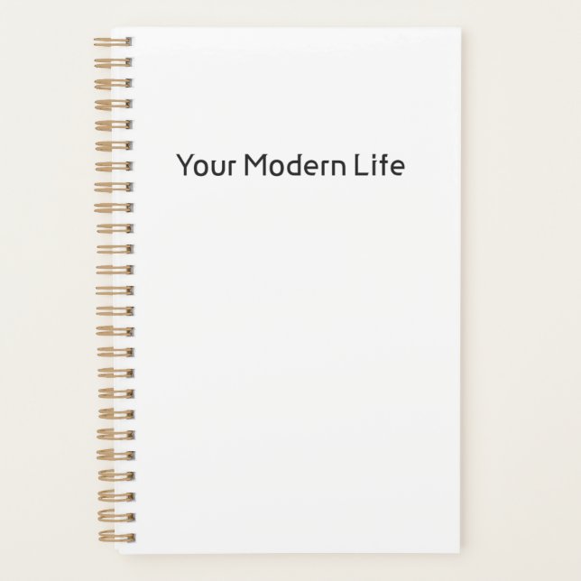Agenda Libro de notas/Planificador simple - Su vida moder (Anverso)