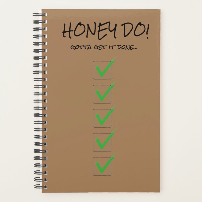 Agenda Libro de planeamiento "HONEY DO" (Anverso)