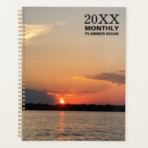 Agenda Libro de planes de atardecer mensual sin fecha