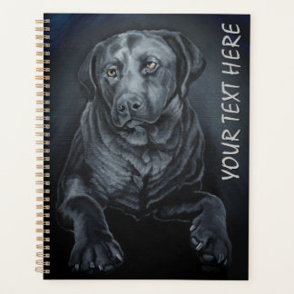 Agenda Libro de recuperador de inglés de Black Labrador A