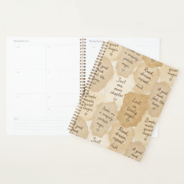 Agenda Libros mágicos de crema inspiradores