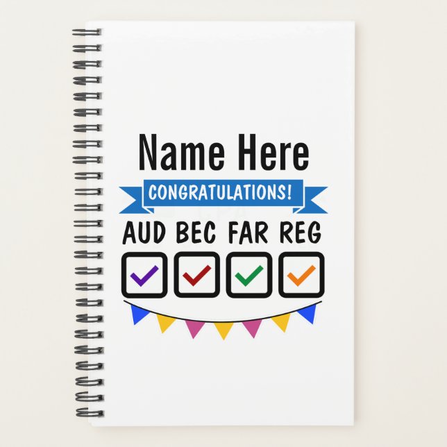 Agenda Licencia de Contador Público Certificada de CPA Ex (Anverso)