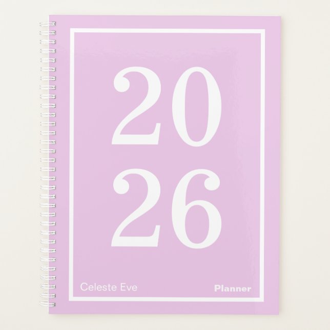 Agenda Light Amethyst Purple Big Year Large (Anverso)