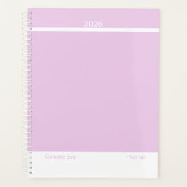 Agenda Light Amethyst Purple Modern Layout Large