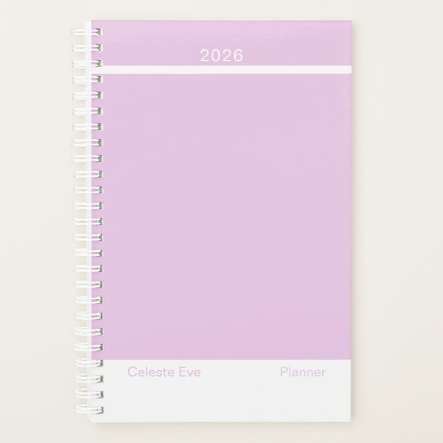 Agenda Light Amethyst Purple Modern Small (Anverso)