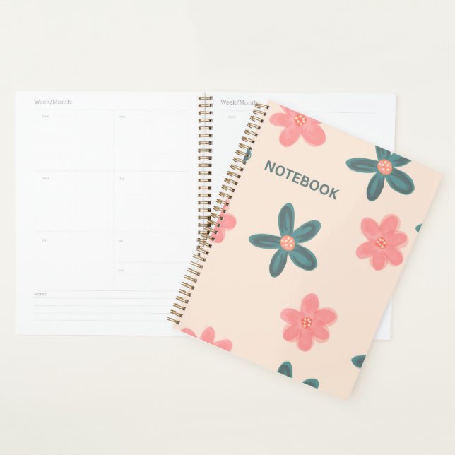 Agenda Light Pink Floral Background | Elegant Soft Aest (Demostración)