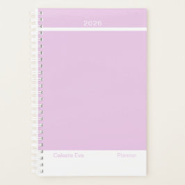 Agenda Lila Moderno Pequeño amatista ligero