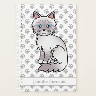 Agenda Lilac Point Tabby Birman/Ragdoll Y Patas & Texto