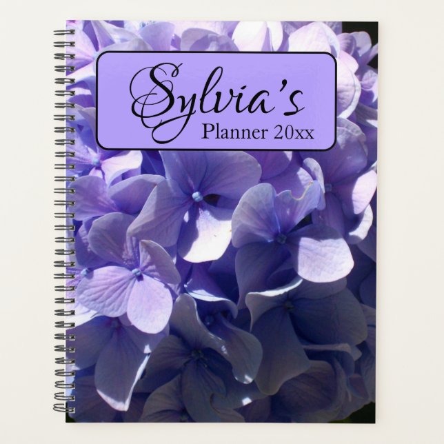Agenda Lilac púrpura lavender Hydrangeas para ella (Anverso)