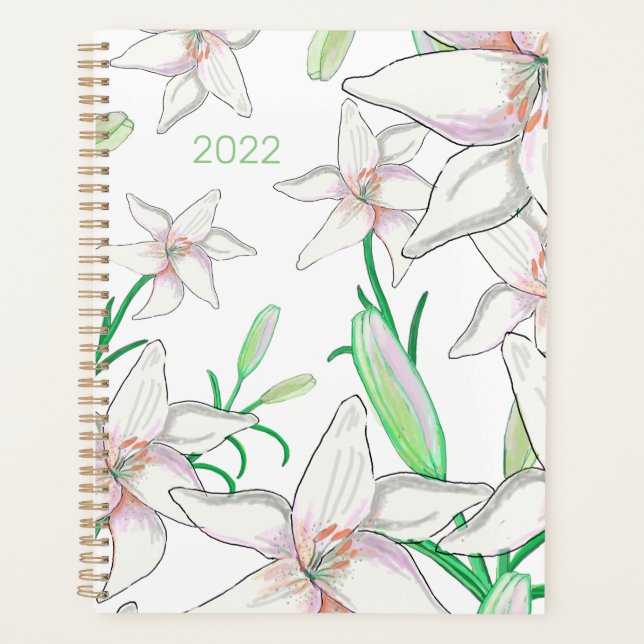 Agenda Lilies Blancos 2022 (Anverso)