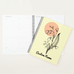Agenda Lily de la Flor del Mes de Nacimiento del Valle