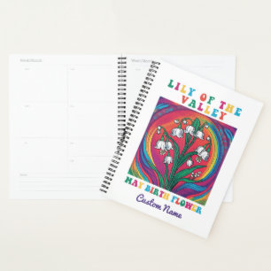 Agenda Lily de la Flor del Mes del Nacimiento del Valle E