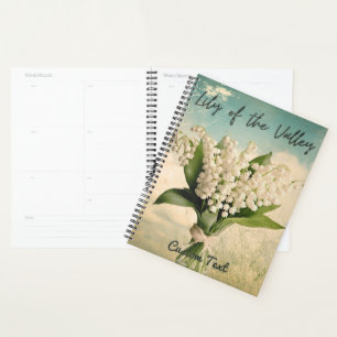 Agenda Lily of the Valley May Birth Month Flower Retro