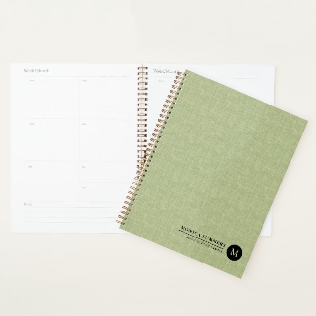 Agenda Linaje verde sabio personalizado (Demostración)