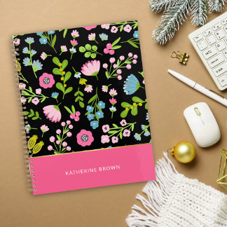 Agenda Lindo Floral Femenino Elegante Rosa 2026