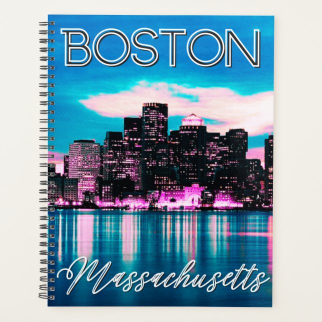Agenda Línea aérea de Boston Massachusetts (Anverso)