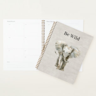 Agenda Lino Falso de Animal Safari de Elefante