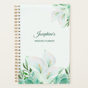 Agenda Lirio blanco personalizado