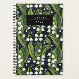Agenda Lirio elegante del Planner Floral del Valle