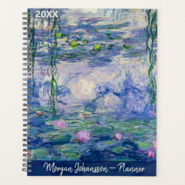 Agenda Lirios de agua por Monet | Texto personalizado