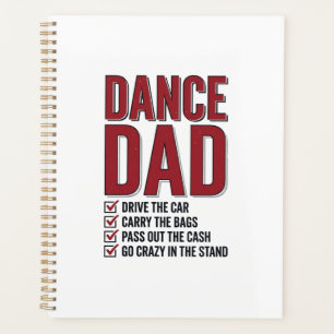 Agenda Lista de verificación de Dance Dad Diseño de graba