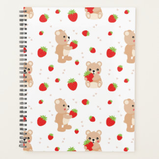 Agenda Little teddy bear with strawberry