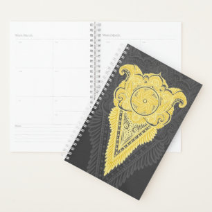 Agenda Llama Ornamental Dorada