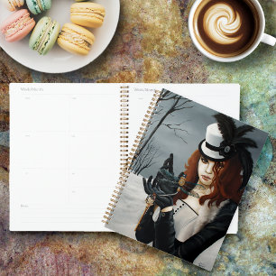 Agenda Llave de libélula de invierno steampunk victoriana