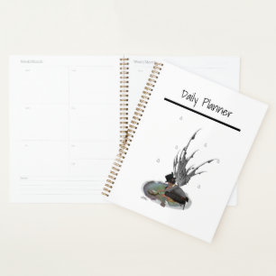 Agenda Lluvia De Niño Con Rana Planner Diario