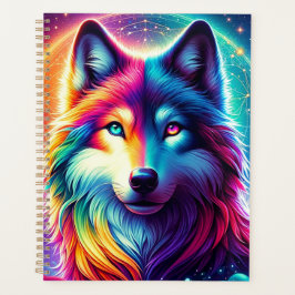 Agenda Lobo colorido