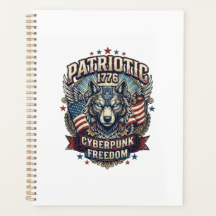 Agenda Lobo de la libertad ciberpunk patriótico de IA Fut