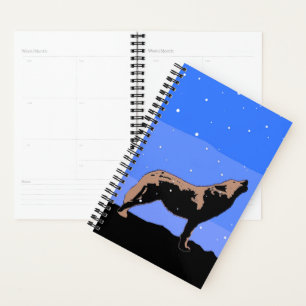 Agenda Lobo en invierno - Arte de vida silvestre original
