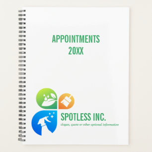 Agenda Logo de Black Modern Trendy Cleaning services