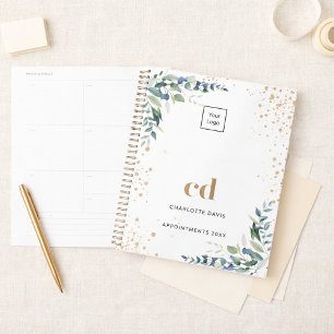 Agenda Logo de Eucalyptus greenery gold business 2025