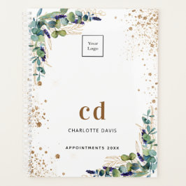 Agenda Logo de Eucalyptus greenery gold business 2025