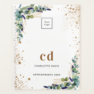 Agenda Logo de Eucalyptus greenery gold business 2025