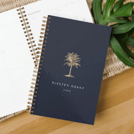 Agenda Logo de Faux Gold Palm Tree