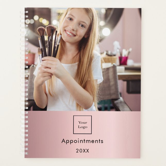 Agenda Logo de fotos de negocios artista de maquillaje ro (Anverso)