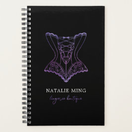 Agenda Logo de Lingerie Boutique Púrpura Purpurina Planne