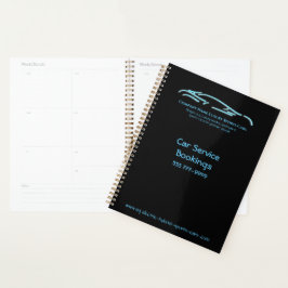 Agenda Logo de Luxury Car - Ice Blue Sports Car en negro