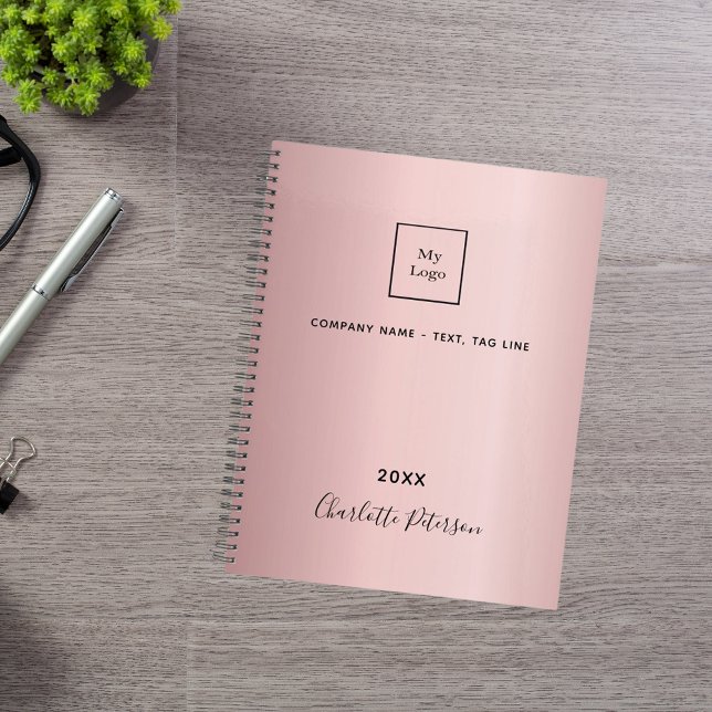 Agenda Logo de negocios de nombre rosa Rubor elegante 202 (Subido por el creador)