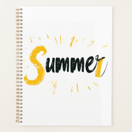 Agenda Logo de verano - Diseño de texto de verano