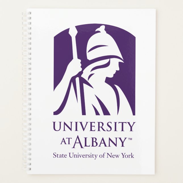 Agenda Logo icónico de la Universidad de Albany (Anverso)
