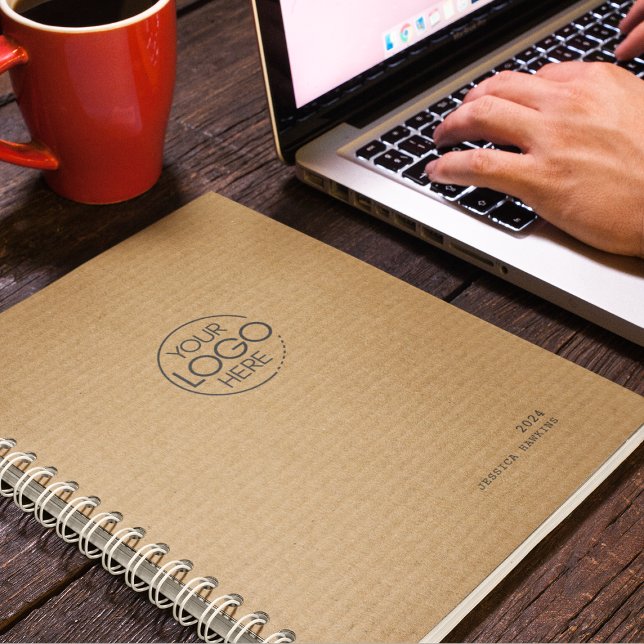 Agenda Logo moderno de cartón marrón de moda semanal (Subido por el creador)