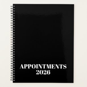 Agenda Logotipo blanco negro monograma iniciales empresa